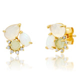 TAI JEWELRY | Mixed Stone Cluster Studs | Earrings |