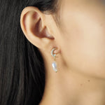 TAI JEWELRY | Moon And Star Pearl Drop Earrings | Earrings |