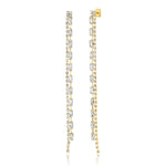 TAI JEWELRY | Multi-Chain CZ Linear Earrings | Earrings |