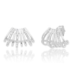 TAI JEWELRY Earrings Silver Multi-Row Huggie