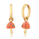 TAI JEWELRY | Mushroom Magic Huggie Earrings | Earrings |