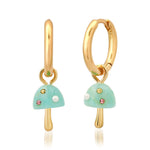 TAI JEWELRY | Mushroom Magic Huggie Earrings | Earrings |