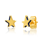 TAI JEWELRY | Navy And Gold Star Studs | Earrings |