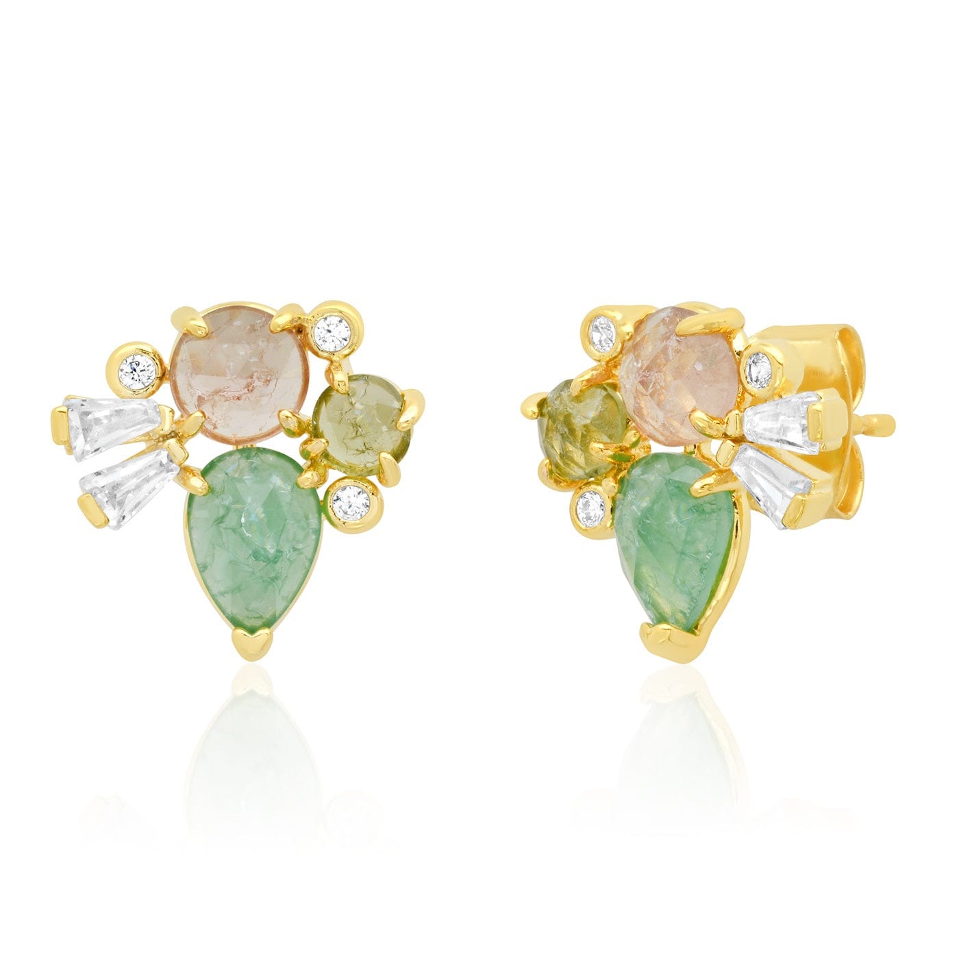 TAI JEWELRY | Neutral Cluster Studs | Earrings |