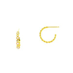 TAI JEWELRY Earrings Opal Gold Vermeil Hoops