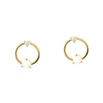 TAI JEWELRY | Open Circle Opal Earrings | Earrings |