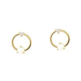 TAI JEWELRY | Open Circle Opal Earrings | Earrings |