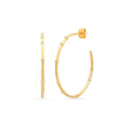 TAI JEWELRY | Open Hoops With CZ Accents | Earrings |