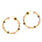 TAI JEWELRY | Open Opal Hoops | Earrings |