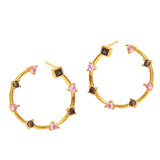 TAI JEWELRY | Open Opal Hoops | Earrings |