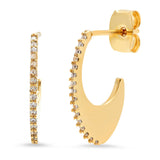 TAI JEWELRY Earrings Oval Abstract Huggie