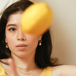 TAI JEWELRY | Oval Hoop with CZ and Pearl Charm Accents | Earrings |