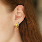 TAI JEWELRY | Pave CZ and Enamel Reversible Huggies | Earrings |