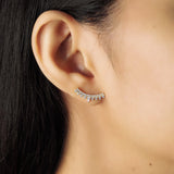 TAI JEWELRY | Pave CZ Climbers | Earrings |
