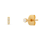 TAI JEWELRY | Pavé Initial Mismatched Earrings | Earrings |