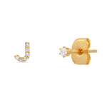 TAI JEWELRY | Pavé Initial Mismatched Earrings | Earrings |