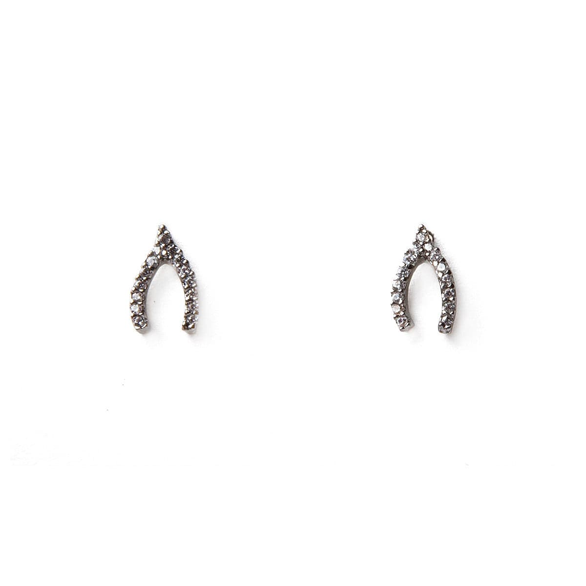 TAI JEWELRY | Pave Mini Wishbone Earrings | Earrings |