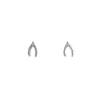 TAI JEWELRY | Pave Mini Wishbone Earrings | Earrings |