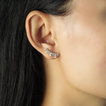 TAI JEWELRY Earrings Pear Shaped Cz Crawler