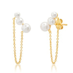 TAI JEWELRY | Pearl and Chain Studs | Earrings |