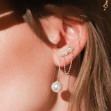 TAI JEWELRY | Pearl and Chain Studs | Earrings |