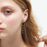 TAI JEWELRY | Pearl Waterfall Huggie Earrings | Earrings |