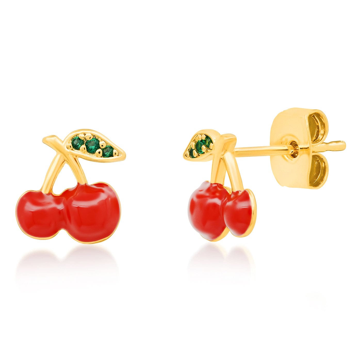 TAI JEWELRY Earrings Red Cherry Earrings