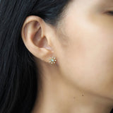 TAI JEWELRY | Rock Crystal Flower Stud | Earrings |