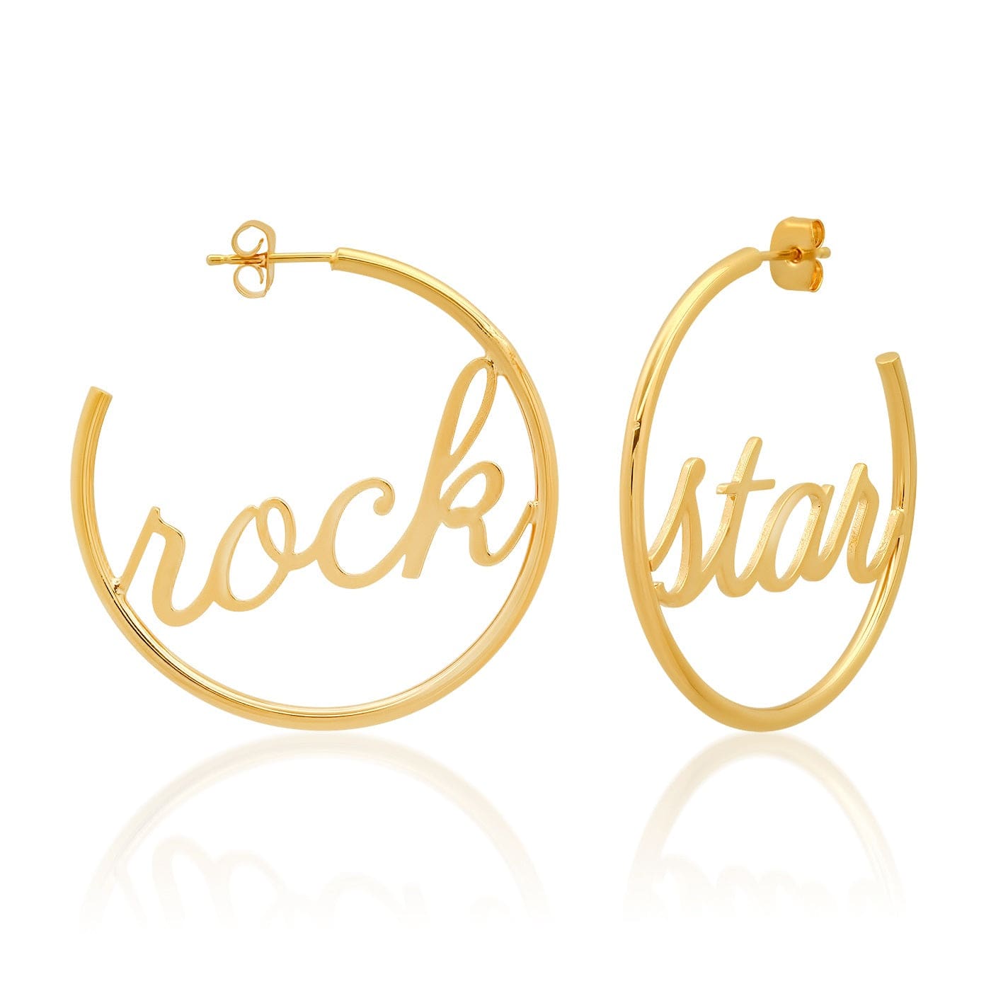 TAI JEWELRY Earrings Rock Star Hoops