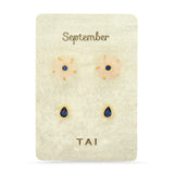 TAI JEWELRY | Rose Quartz Birthstone Earring Set | Earrings |