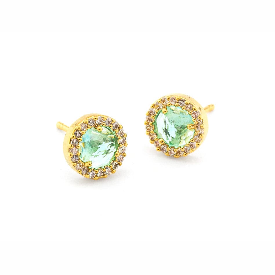 TAI JEWELRY | Small Pavé Glass Earrings | Earrings |