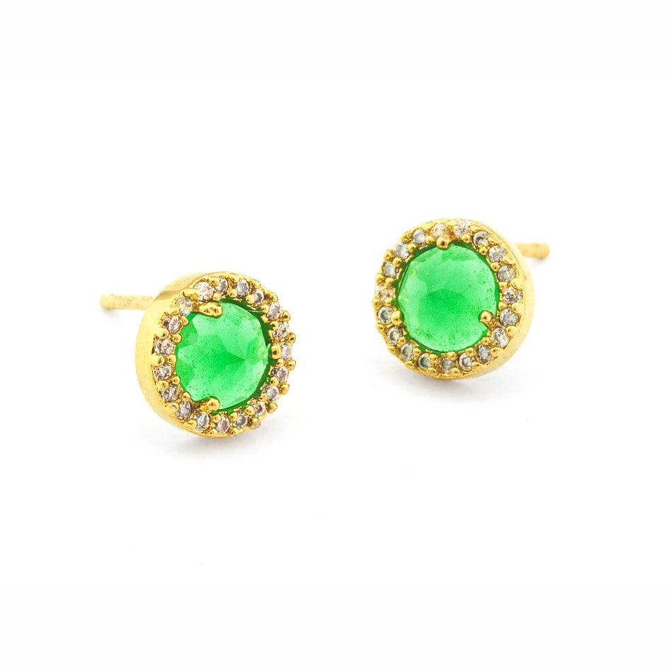 TAI JEWELRY | Small Pavé Glass Earrings | Earrings |