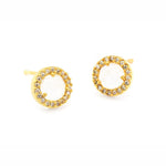 TAI JEWELRY | Small Pavé Glass Earrings | Earrings |