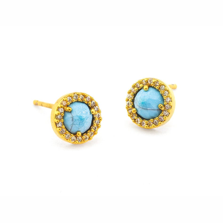 TAI JEWELRY | Small Pavé Glass Earrings | Earrings |