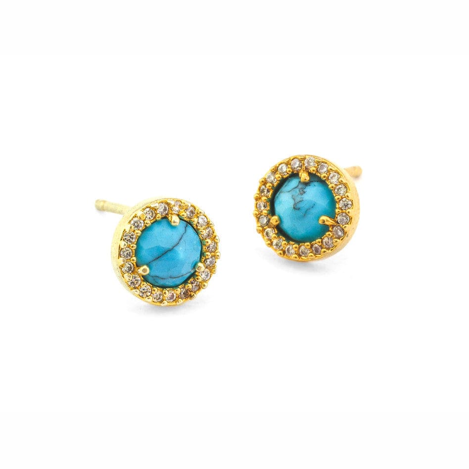 TAI JEWELRY | Small Pavé Glass Earrings | Earrings |