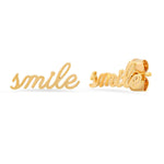 TAI JEWELRY Earrings Smile Studs