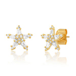 TAI JEWELRY Earrings Star Baguette Studs