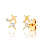 TAI JEWELRY Earrings Starburst CZ Earrings