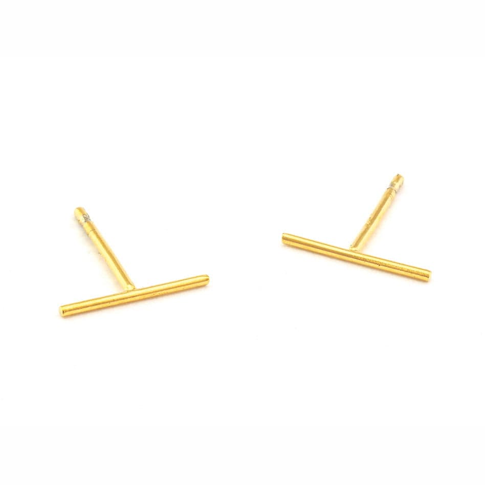 TAI JEWELRY Earrings GOLD Stick Stud