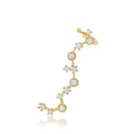 TAI JEWELRY Earrings String Of CZ's Ear Crawler Cuff