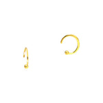 TAI JEWELRY Earrings Gold Stud With Huggie