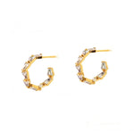 TAI JEWELRY earrings Tapered Baguette Huggies