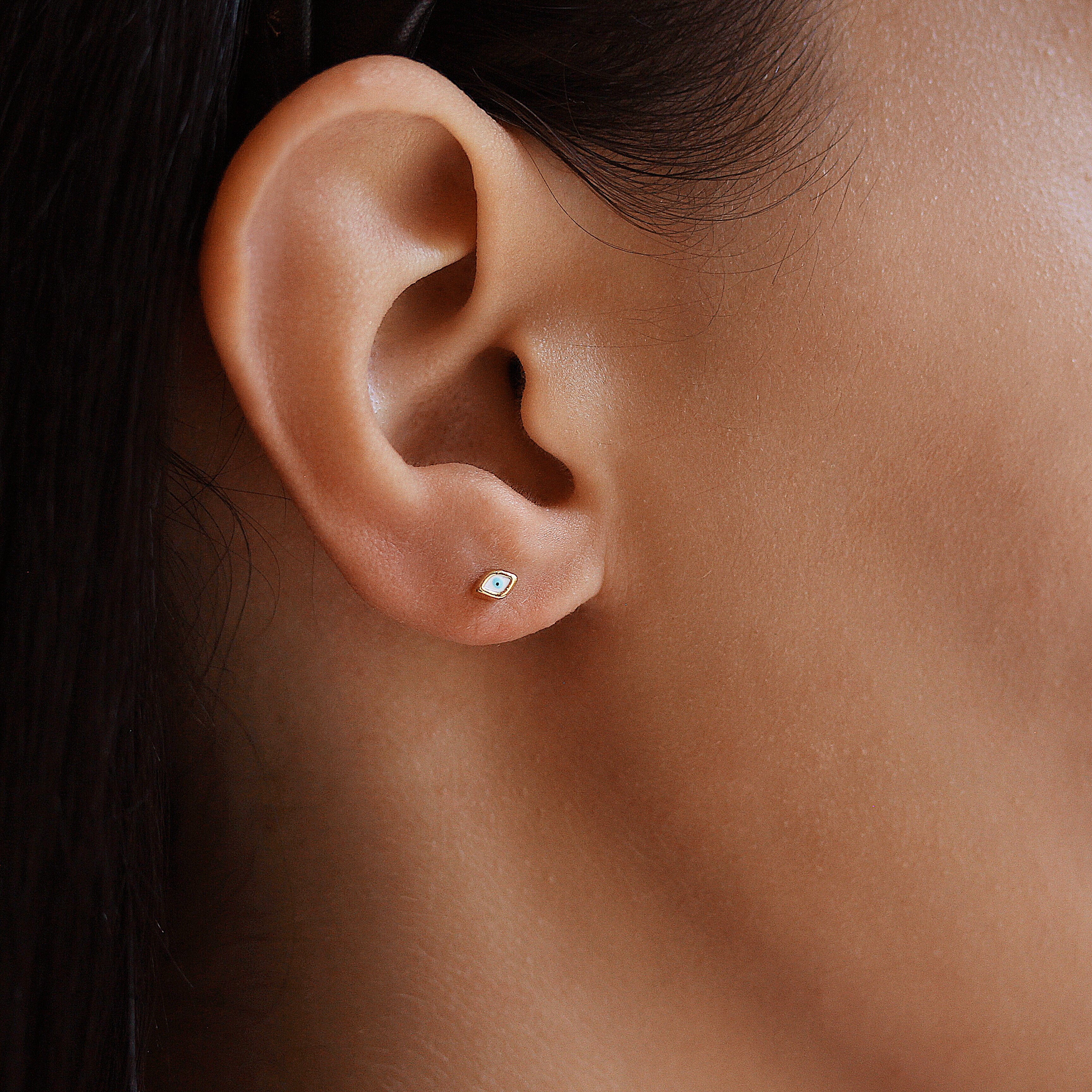 TAI JEWELRY | Tear Eye Enamel Stud | Earrings |