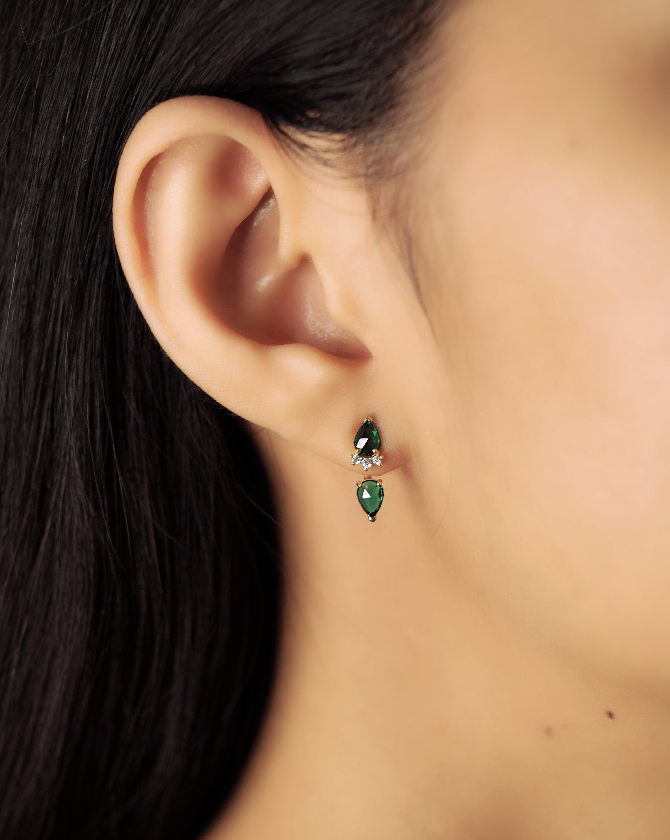 TAI JEWELRY Earrings Teardrop Ear Jacket