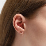TAI JEWELRY Earrings Teardrop Studs With CZ Accents