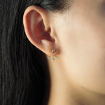 TAI JEWELRY Earrings Three Cz Ear Jacket
