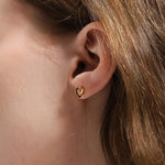 TAI JEWELRY Earrings Three Dimensional Heart Studs