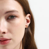 TAI JEWELRY Earrings Three Dimensional Heart Studs