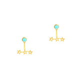 TAI JEWELRY | Three Star Ear Jacket | Earrings |