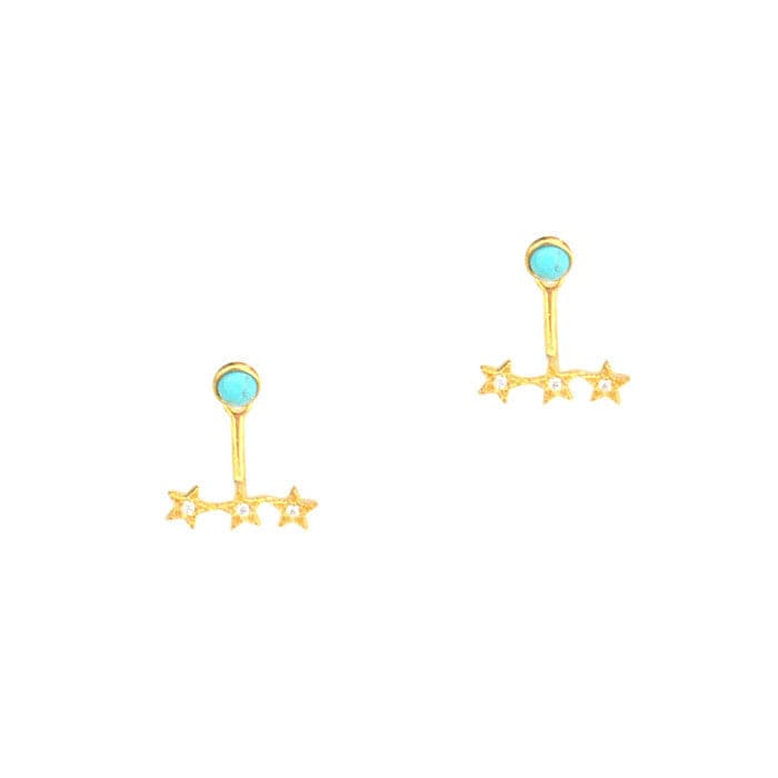 TAI JEWELRY | Three Star Ear Jacket | Earrings |